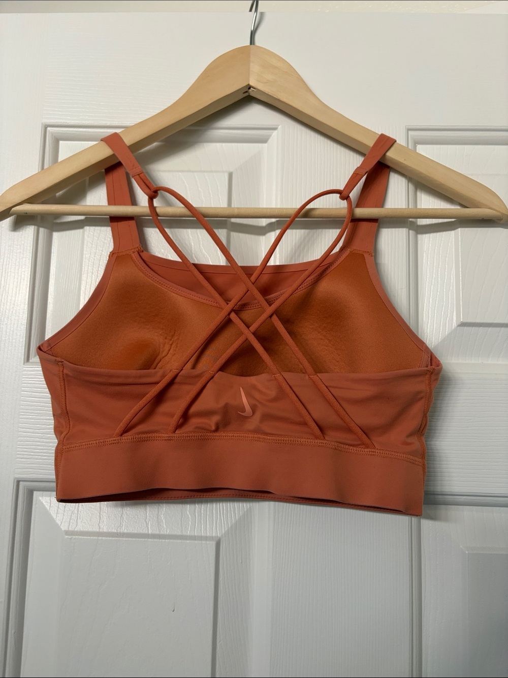 Nike Women's Strappy Crisscross Sports Bra - Rust